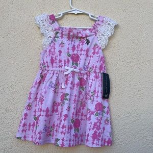 U.S Polo Assn Girls Dress color Pink/Roses. New